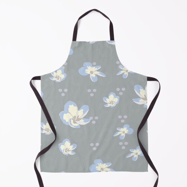 Item preview, cute little floral seamless repeat pattern on grey background designed and sold by Sreepriya Jayesh.