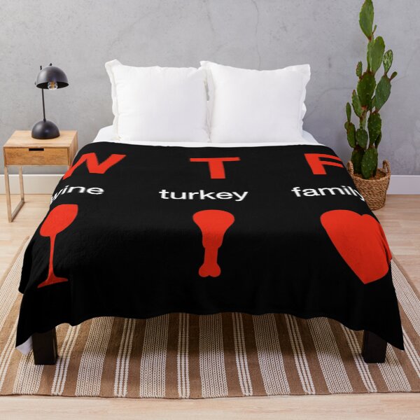 Item preview, WTF Thanksgiving - Wine Turkey Family Thanksgiving Shirt designed and sold by WordsmithNerd.