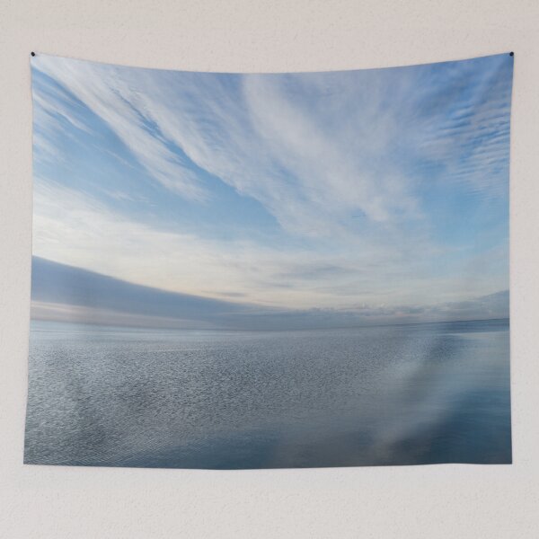 Item preview, Breezy Blues - Feathery Clouds Brushwork and Cool Surface Ripplets designed and sold by Georgia Mizuleva.