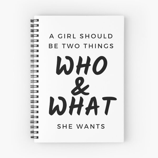 Item preview, A Girl Should Be Two Things Who & What She Wants designed and sold by ricknosis.