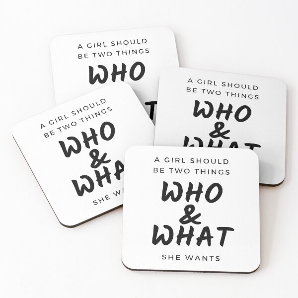 Item preview, A Girl Should Be Two Things Who & What She Wants designed and sold by ricknosis.