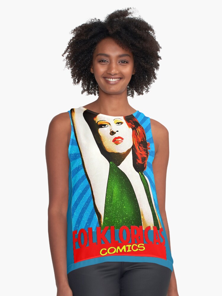 Vista previa del artículo con la obra «Blusa sin mangas», diseñado y vendido por LoveCopla.