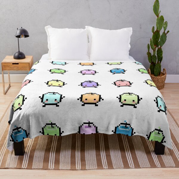 Stardew Valley Pastel Junimos Throw Blanket