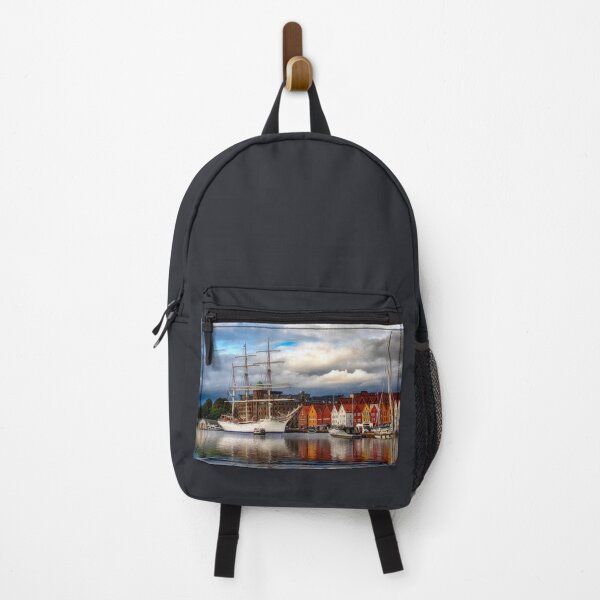 Item preview, Tall Ship in Bergen Harbor designed and sold by Kathy Weaver.