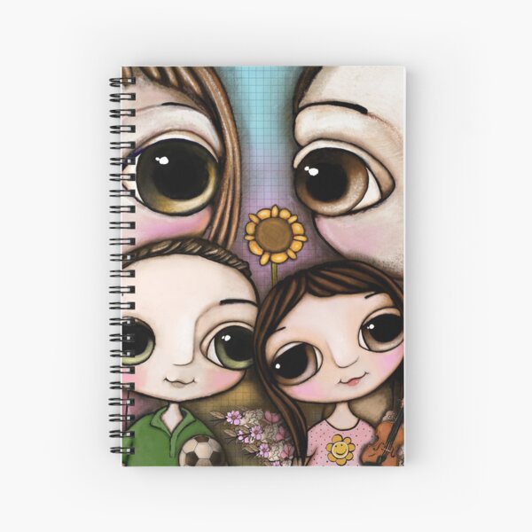 The Lovely Family with two chihuahua and the Spiral Notebook