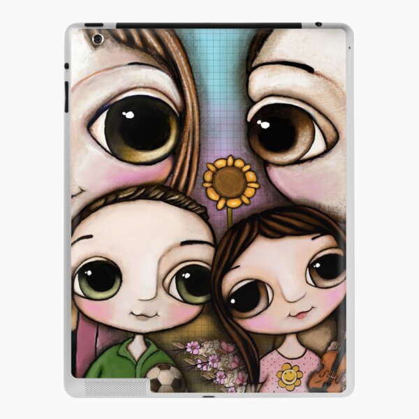 The Lovely Family with two chihuahua and the iPad Skin