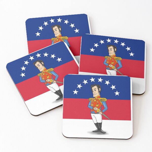 Aperçu de l'œuvre Simon Bolivar venezuela sticker t-shirt et masque créée et vendue par wiggy38.