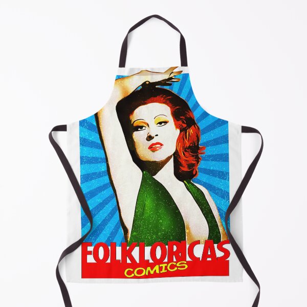 Gracia Montes en Folkloricas Comics Vintage Delantal