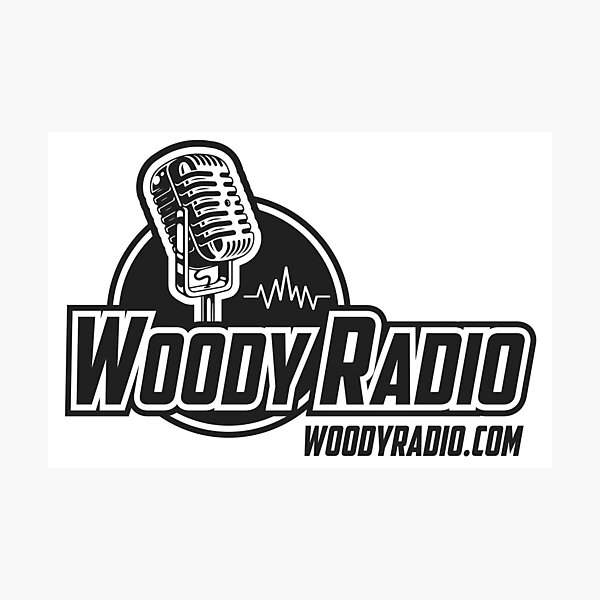 Woody Radio Logo for Light Backgrounds Photographic Print