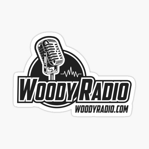 Woody Radio Logo for Light Backgrounds Sticker