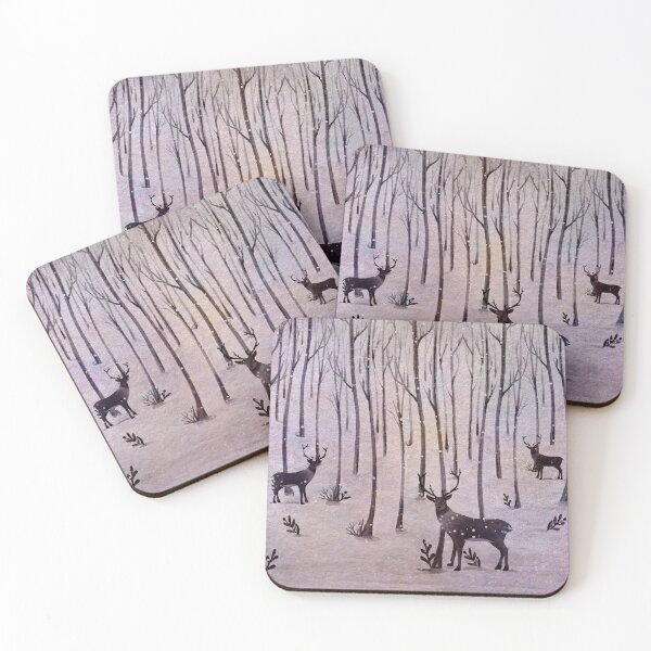 Item preview, Winter Forest Deers designed and sold by adortopia.
