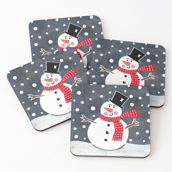 Item preview, Christmas Snowman Collage Print designed and sold by Helen McCartney Designs.