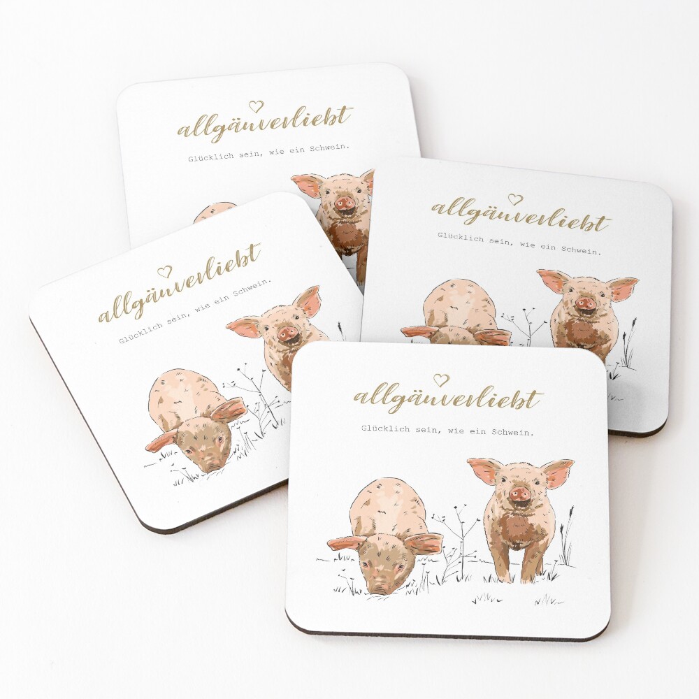 Artikel-Vorschau von Untersetzer (4er Set), designt und verkauft von allgaeuverliebt.