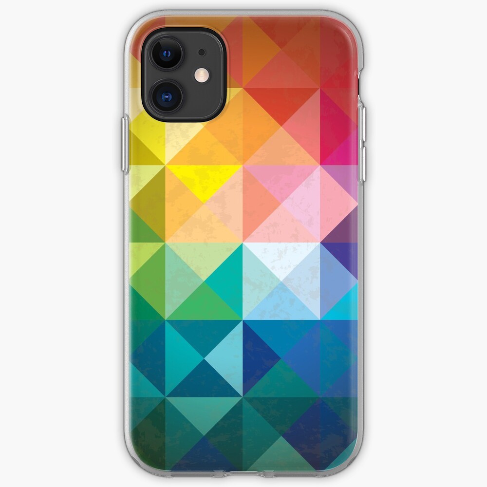 "Colorful Abstract Geometric Pattern " iPhone Case & Cover by snja