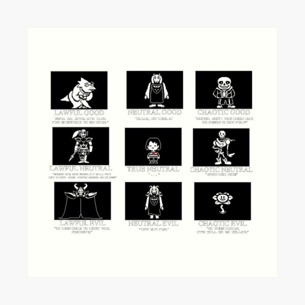 Undertale All Characters Art Print By Mauro6 Redbubble