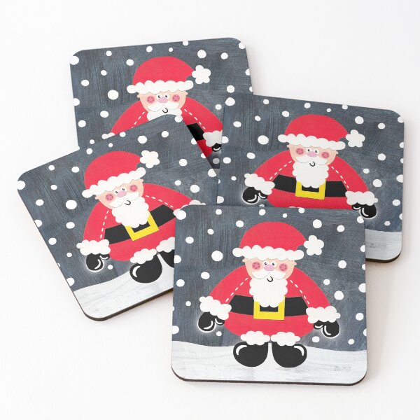 Item preview, Father Christmas Santa Claus Collage Print designed and sold by Helen McCartney Designs.