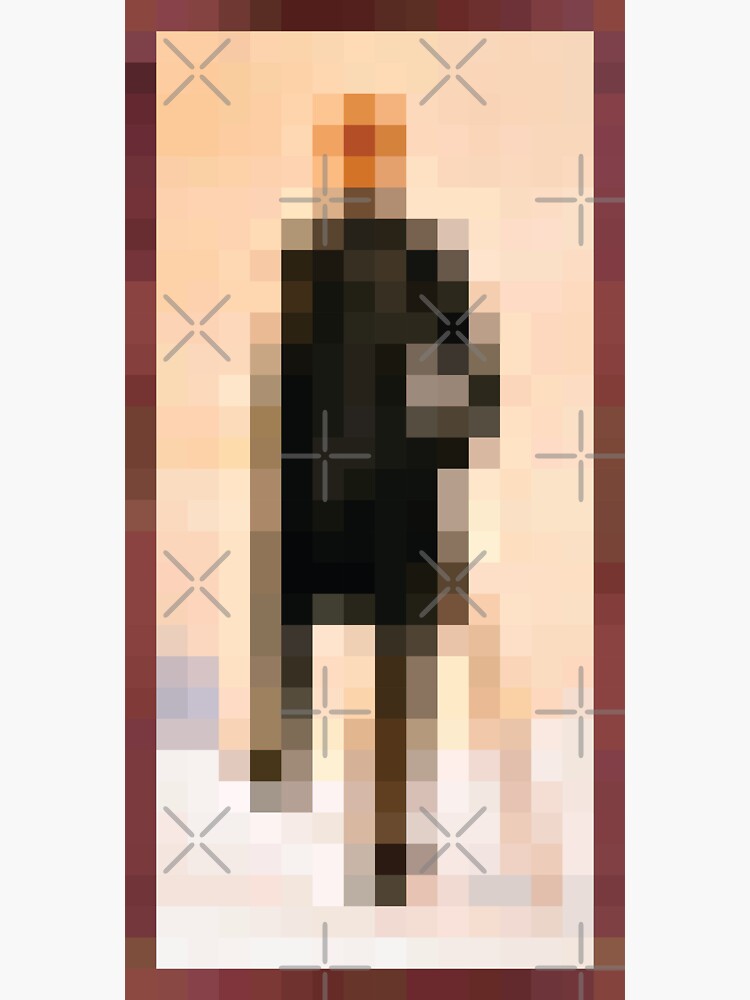 "Minecraft Painting The Wanderer" Sticker for Sale by Redbubble