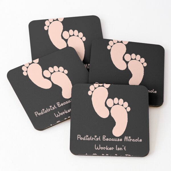Item preview, Podiatrist Because Miracle Worker Isn't an Official Job Title  Funny Foot Doctor Design designed and sold by miguelaud.
