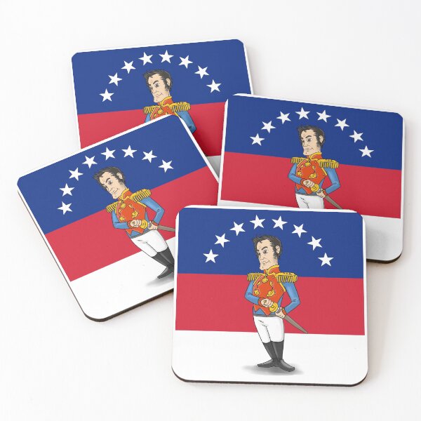 Aperçu de l'œuvre Simon Bolivar venezuela b sticker t-shirt et masque créée et vendue par wiggy38.