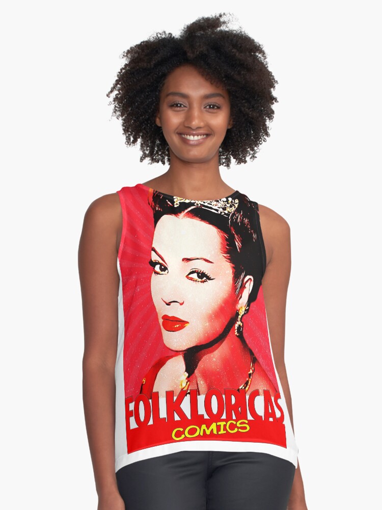 Vista previa del artículo con la obra «Blusa sin mangas», diseñado y vendido por LoveCopla.