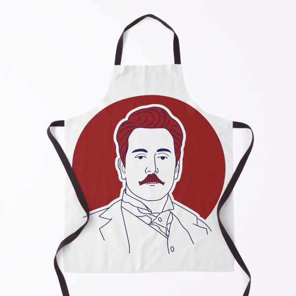 Item preview, Giacomo Puccini minimalist line art portrait designed and sold by OpeRadar.