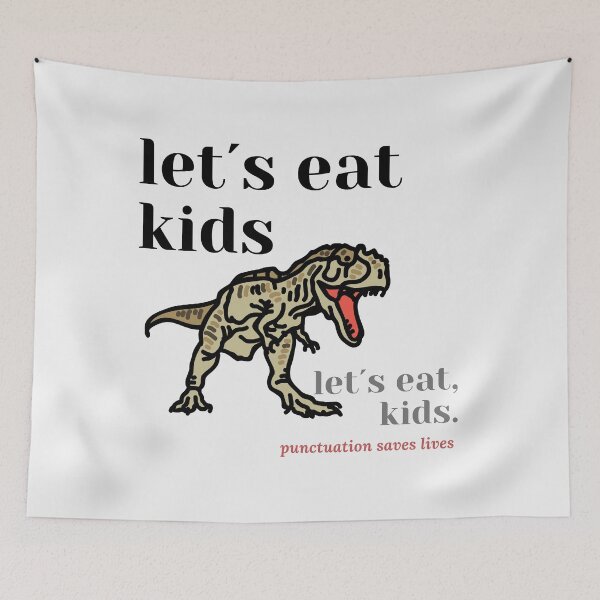 Item preview, Let's Eat Kids Punctuation Saves Lives. Funny Grammar Punctuation designed and sold by joanaoberg.