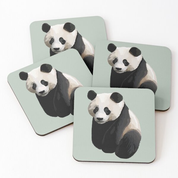 Item preview, Light Sage Green - Realistic Giant Panda Illustration designed and sold by Amanda Roos.