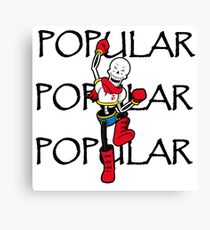 Undertale Papyrus Popular Canvas Print