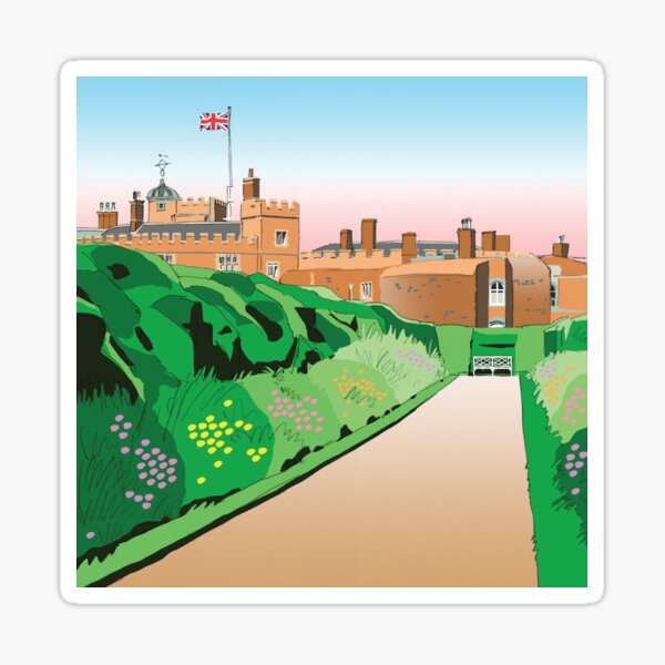 Walmer Castle and Gardens, Near Deal Coastal Town, Kent, England, UK Sticker