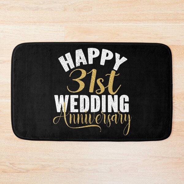Item preview, Happy 31st Wedding Anniversary Matching Gift For Couples design designed and sold by Grabitees.