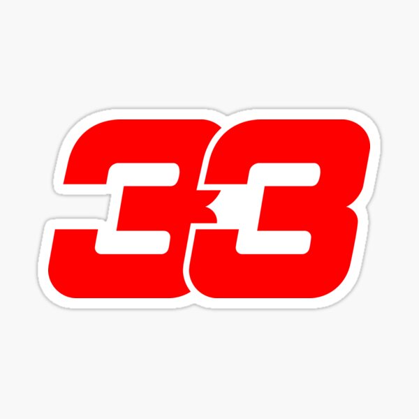 Max Verstappen Number Stickers for Sale