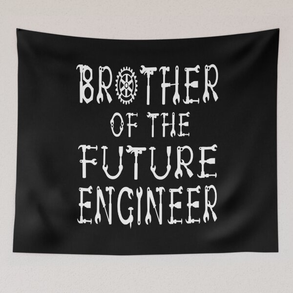 Item preview, Brother Of The Future Engineer Kids Mechanic Birthday Party print designed and sold by Grabitees.