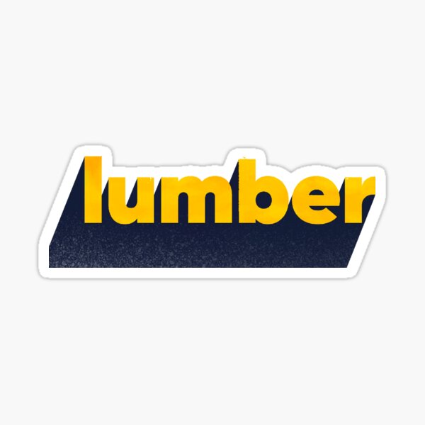 "lumber logo " Sticker for Sale by dogpier Redbubble