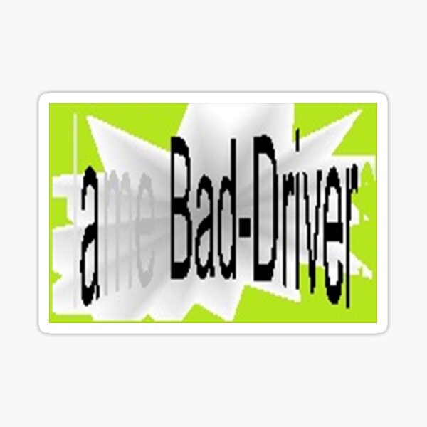 Flame Bad-Drivers  0057 Sticker