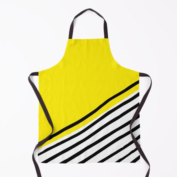 Item preview, Colorful Geometric Modern Abstract Design - Bright Yellow Background with Diagonal Black Lines designed and sold by ukoko.