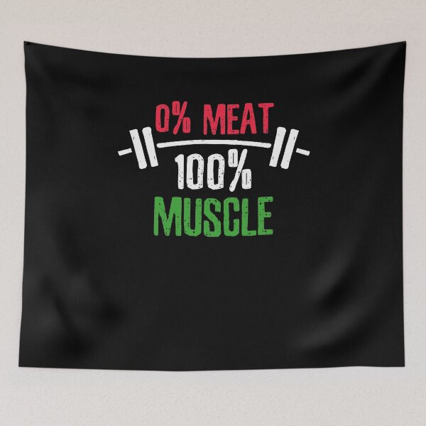 Item preview, 0% Meat - 100% Muscle Vegan Vegetarian Sport designed and sold by DoSt-997.