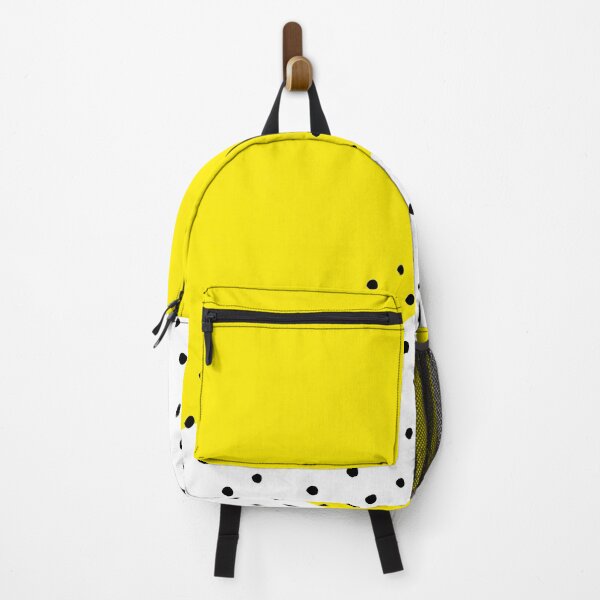 Item preview, Colorful Geometric Modern Abstract Design | Bright Yellow Background with Diagonal Black Dot Texture designed and sold by ukoko.