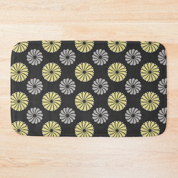 Item preview, Japanese Kiku Flower Pattern - Black Gold designed and sold by recs-official.