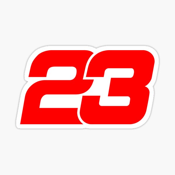 Buy 23 Racing Number - Die cut stickers - StickerApp