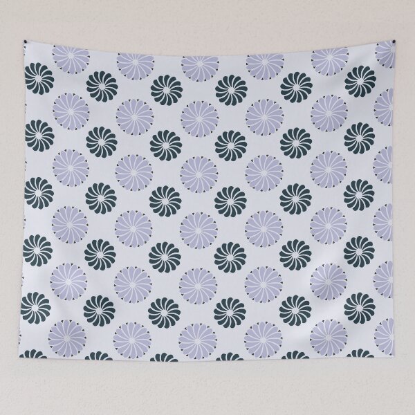 Item preview, Japanese Kiku Flower Pattern - Blue Green designed and sold by recs-official.