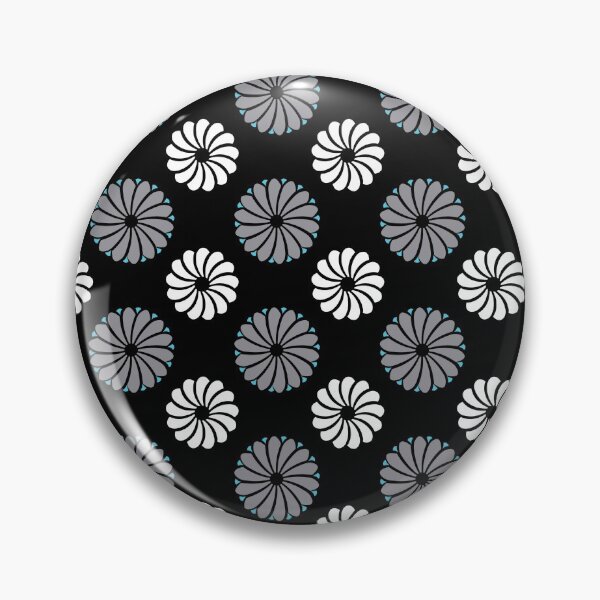 Item preview, Japanese Kiku Flower Pattern - Black White designed and sold by recs-official.