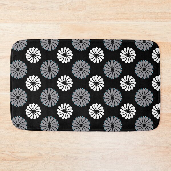 Item preview, Japanese Kiku Flower Pattern - Black White designed and sold by recs-official.