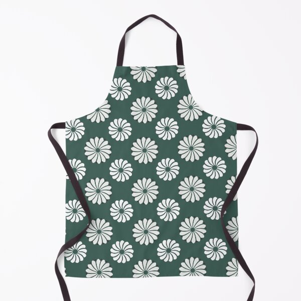 Item preview, Japanese Kiku Flower Pattern - Green White designed and sold by recs-official.