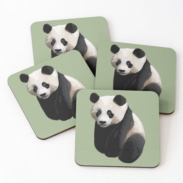 Item preview, Sage Green - Realistic Giant Panda Illustration designed and sold by Amanda Roos.