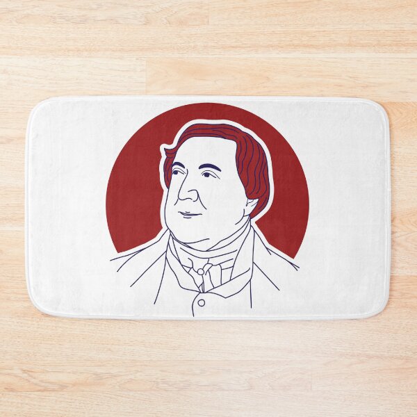 Item preview, Gioachino Rossini minimalist line art portrait designed and sold by OpeRadar.