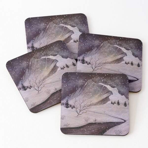 Item preview, Snowy Mountain Road designed and sold by adortopia.