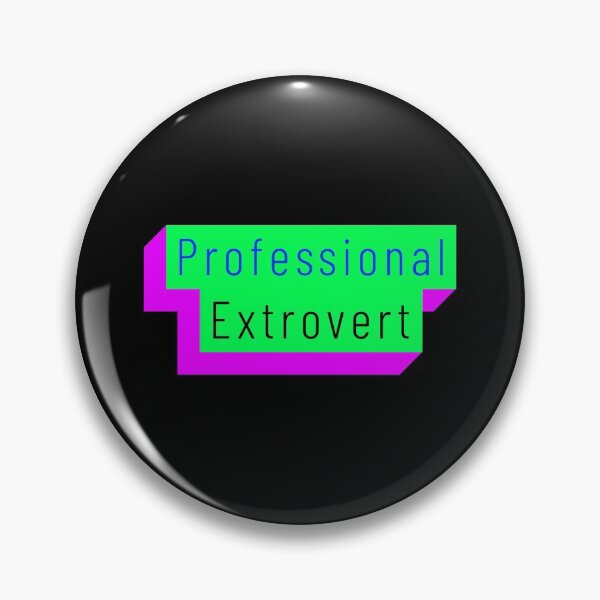 Item preview, Funny Professional Extrovert Label in flashy colors designed and sold by aurielphoenix.