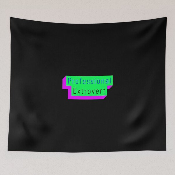 Item preview, Funny Professional Extrovert Label in flashy colors designed and sold by aurielphoenix.