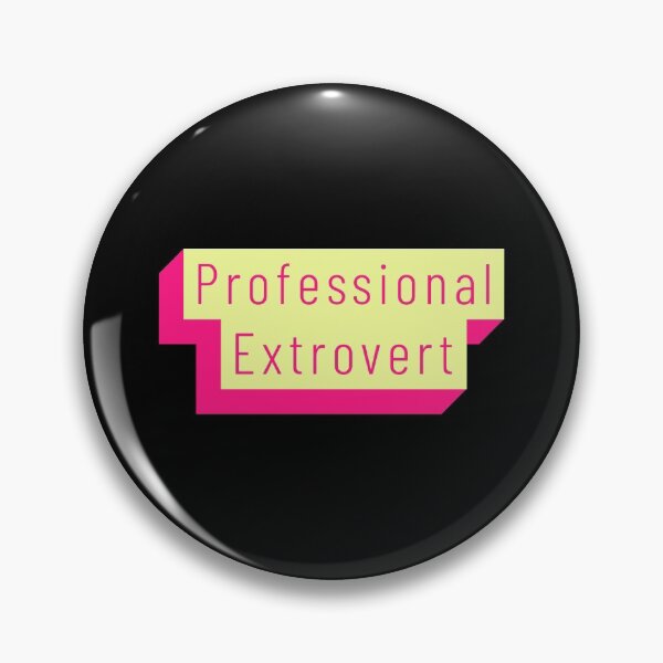 Item preview, Funny Professional Extrovert Label in flashy colors designed and sold by aurielphoenix.