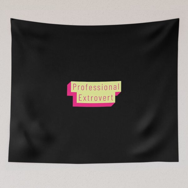 Item preview, Funny Professional Extrovert Label in flashy colors designed and sold by aurielphoenix.